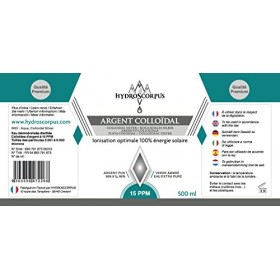 Argent Colloïdal ● 2x 500mL ● 100% Naturel ● Ionisation optimale 100% énergie solaire ● 15 PPM ● Fabriqué en France ● Protect