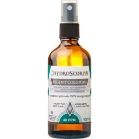 Argent Colloïdal 40 PPM ● Spray 100 ml ● 100% Naturel ● Ionisation optimale 100% énergie solaire ● Fabriqué en France ● Prote