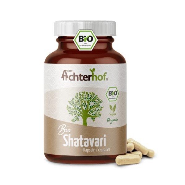 Gélules de Shatavari 160 pièces | 500 mg par gélule | poudre fine de Shatavari de qualité biologique | Ayurvéda pour femmes |