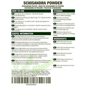 Indigo Herbs Baies de Schisandra en Poudre 100g