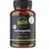 Biotiva Capsules dAshwagandha 150 capsules - organiques - 500mg par capsule - Withania somnifera - Ayurveda indien - Sans ad