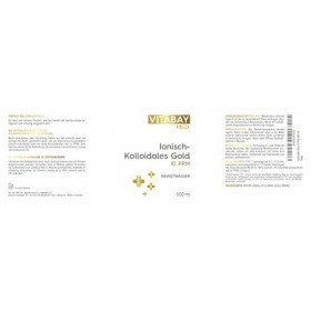 Vitabay Niveau de pureté hautement dosé 99,99% sans autres additifs mis en bouteille dans une bouteille en verre ambré or co