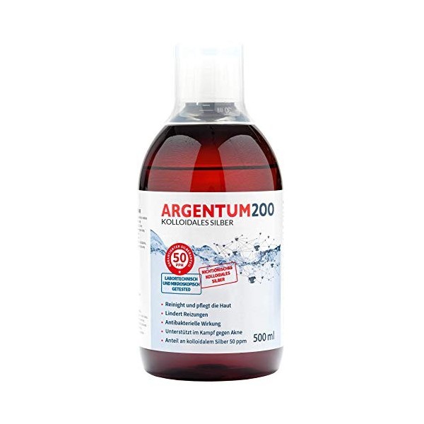 argentum200 Colloidal argent 50 ppm 500ml