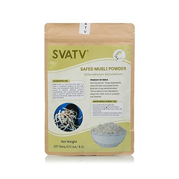 Svatv Safed Musli Powder II Chlorphytum Borivillianum II 227 g