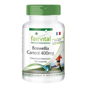 Fairvital | Boswellia carterii 400 mg - 120 comprimés végétaliens - Extrait dencens africain - 65% dacides boswelliques