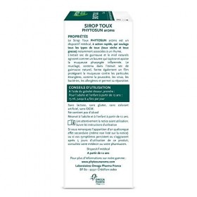PHYTOSUN arôms SIROP TOUX Sèche & Grasse Adulte - Naturel * – Sirop pour le Soulagement de la Toux – 1 x 120 ml Lot de 2 
