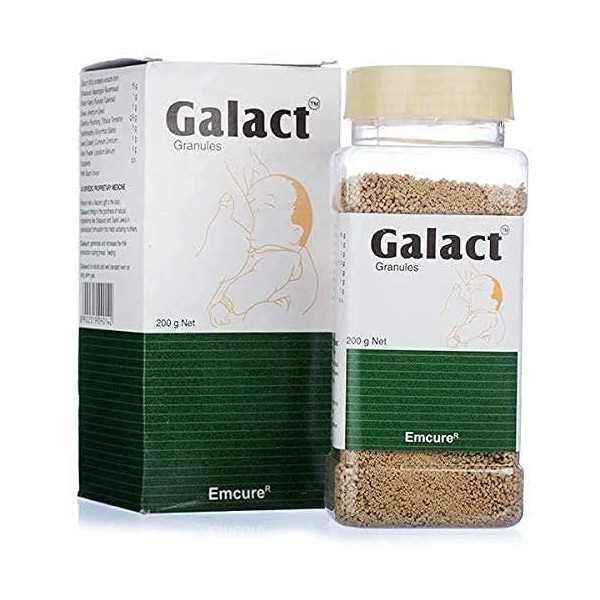 Galact Will and Weaves Lot de 2 granulés Elaichi 200 g dingrédients naturels les plus purs pour lactonic 100 % ayurvédique