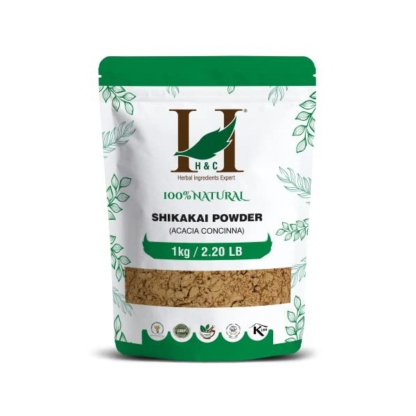 H&C Poudre de Shikakai 100 % naturelle Acacia Concinna 1 kg