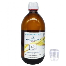 AQUAPURELIFE® PURE MAGNESIUM -Colloïdal -Procédédélectrolyse- -Comprendunetasse à mesurer-500ml-Germanium colloïdal 50 PPM -