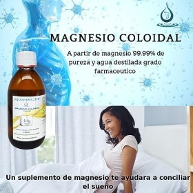 AQUAPURELIFE® PURE MAGNESIUM -Colloïdal -Procédédélectrolyse-Germanium colloïdal 50 PPM - degré de pureté 99,99% - sans add