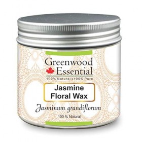 Greenwood Essential Cire florale de jasmin pur jasminum grandiflorum 100 % naturelle de qualité thérapeutique 100 g