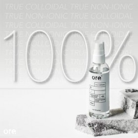 Ore® Pure Silver True Colloïdal ● Non ionique / 50 ppm / 100 ml ● Argent Colloïdal véritable ● Certifié TUV® ● Certifié ISO