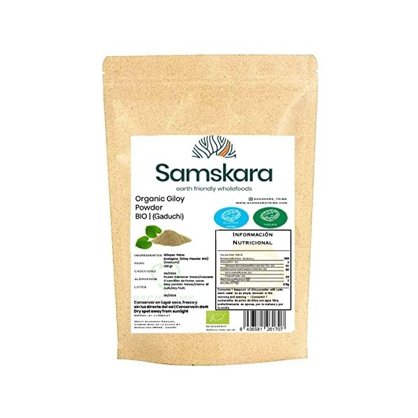 Giloy poudre BIO ECO | Gaduchi Tinospora Cordifolia | Samskara | Herbe ayurvédique 1 KG X 1 PACK 