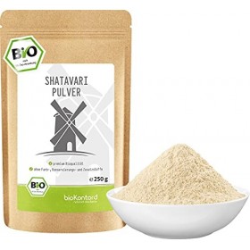 Shatavariper Poudre bio 250 g I asperges indiennes – 100 % naturelle sans additifs I Ayurveda I testé en laboratoire et condi