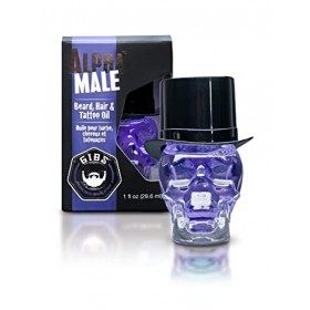 GIBS Grooming Alpha Male Beard, Hair & Tattoo Oil, 1 Fl Oz