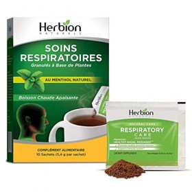 Herbion Naturals Respiratory Care Herbal Granules - 10 granules pour toute la famille - Favorise la santé des voies nasales e