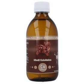 Vitacolloids Cuivre nano-colloïdal non ionique Cu 25 ppm 300 ml ● Certifié naturel ● Haute concentration, particules plus pet