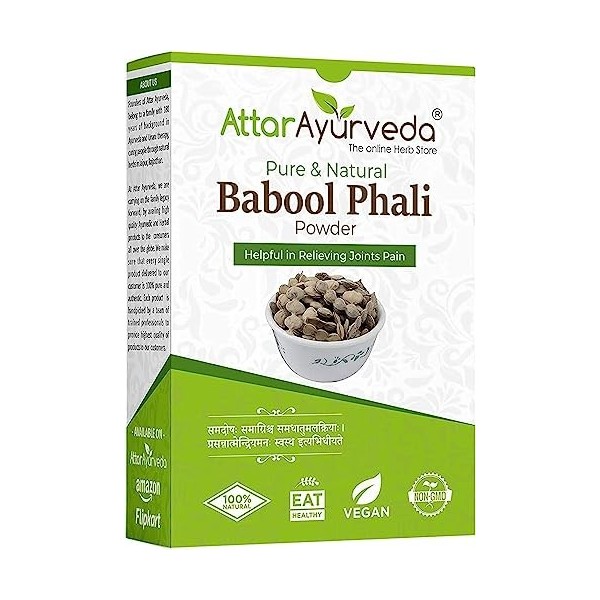 LOGY Attar Ayurveda Babool Phali Poudre pour douleurs articulaires 250 g