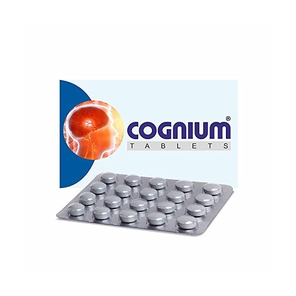 LOGY Charak Pharma Cognium Tablet A Memory Enhancer 20 comprimés lot de 2 