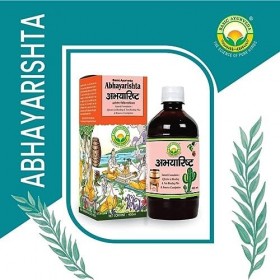LOGY Abhayarishta Sirop 450 ml | Certifié bio 100 % naturel et pur tonique à base de plantes | Compléments ayurvédiques pour 