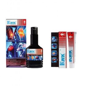 LOGY KWIK Combo de soulagement de la douleur avec cannelle et huile de mahanarayan | Huile et gel ayurvédiques pour soulager 