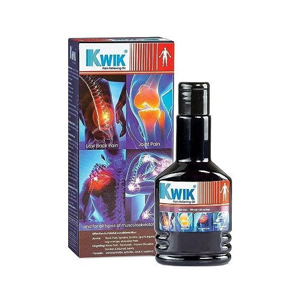 LOGY KWIK Combo de soulagement de la douleur avec cannelle et huile de mahanarayan | Huile et gel ayurvédiques pour soulager