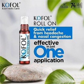 LOGY Lot de 2 rouleaux à bille pour maux de tête et congestion nasale Rhume et toux