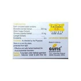 Saheli Gufic Sallaki M.R Lot de 3 comprimés 10 comprimés