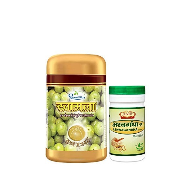 CHHANGAS Dhootpapeshwar Swamala Chywanprash 1 kg avec Ayurveda Jaived Ashwagandha Churna 100 g