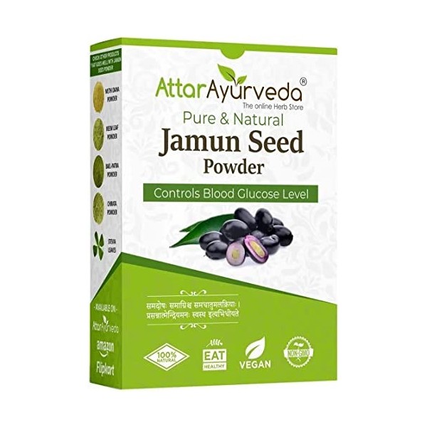 Verem Attar Ayurveda Poudre de graines de Jamun 500 g
