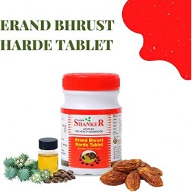 Verem Shree Shanker Lot de 3 tablettes ayurvédiques Pharmacy Erand Bhrust Harde 100 onglets