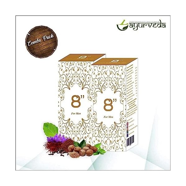 QURA Huile Ayurveda 8 pouces pour homme