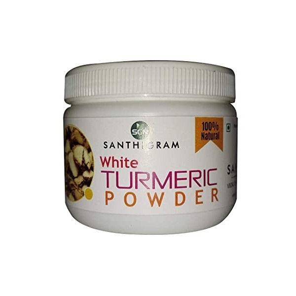 QURA Poudre de curcuma sauvage ayurvédique blanc 100 g meilleur remède pour les soins de la peau 