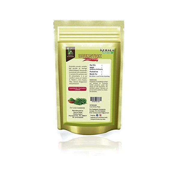 QURA Poudre ayurvédique 100 % pure biologique de qualité alimentaire 200 g/m² 