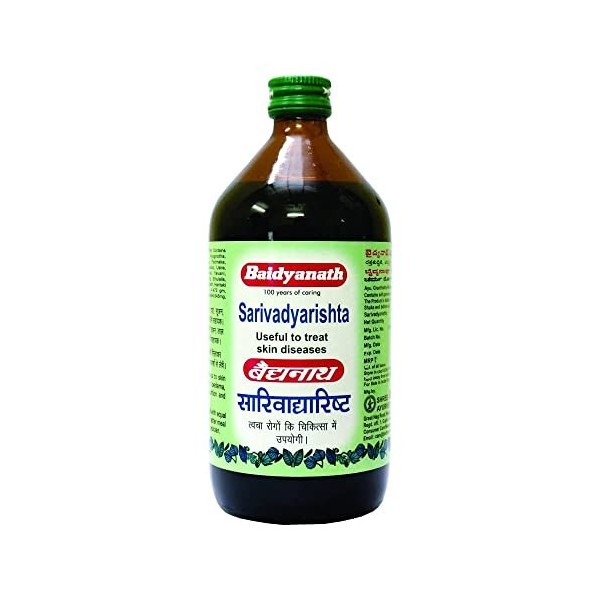 Verem Sarivadhyarishta Purificateur de sang – 450 ml | Formule ayurvédique pour une peau éclatante