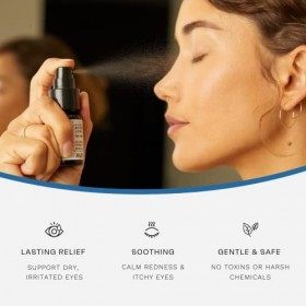 Avenova Lot de 3 vaporisateurs nettoyants pour paupières et cils – Spray nettoyant quotidien doux à lacide hypochloreux et s