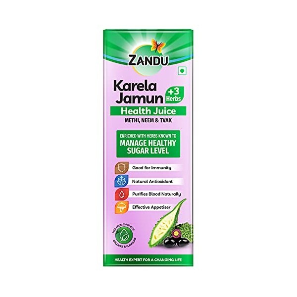 Karela Jamun Ayurvédique +3 Jus Santé Herbes par | ZANDU