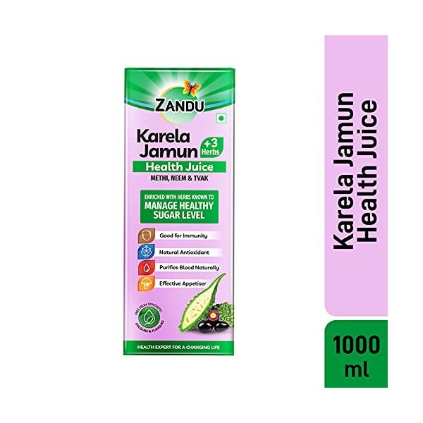 Karela Jamun Ayurvédique +3 Jus Santé Herbes par | ZANDU