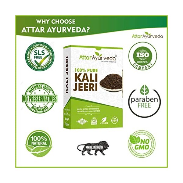 AOZA Attar Ayurveda Original Kali Jeeri – 100 g