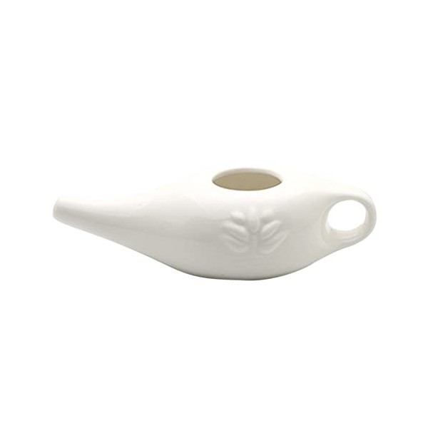 Winwon Pot en céramique Neti lavevaisselle certifié sans Plomb kit de démarrage du système de Nettoyage des Sinus Pot en céra