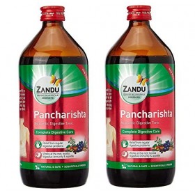 Zandu Pancharishta Lot de 2 Toniques digestifs ayurvédiques, 450 ml