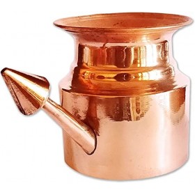 Kraaftsmit Lot de 2 pots ayurvédiques Jal Neti Lota/Yoga 250 ml pour le nettoyage des sinus/nasaux/yoga et ayurveda