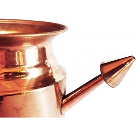 Kraaftsmit Lot de 2 pots ayurvédiques Jal Neti Lota/Yoga 250 ml pour le nettoyage des sinus/nasaux/yoga et ayurveda