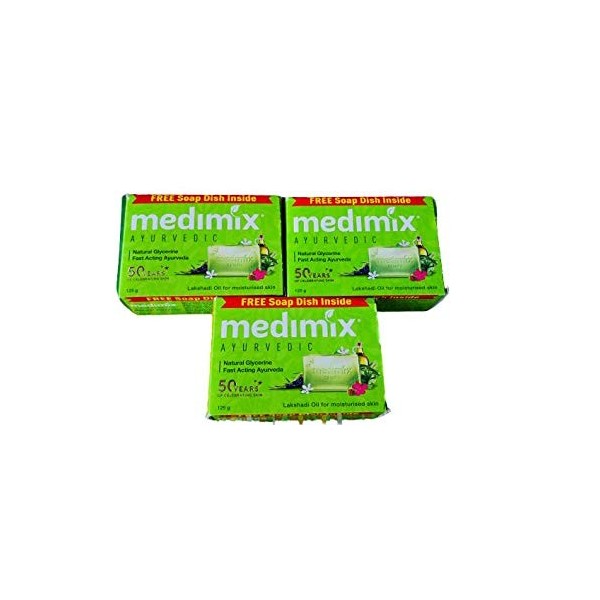 Medimix Glycérine ayurvédique naturel 3 pièces 125g - inde