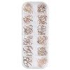 Zerthaus Star Month Gold et Nail Art Métal Shell Décoration pour Ongles 3D Clous Strass Design pour Ongles Charms Stone 10