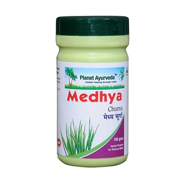 QRA Planet Ayurveda Medhya Churna Lot de 2 boîtes de 100 g