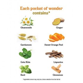 Tisane ayurvédique Vata bio expérimenterez l’effet calmant de la camomille et du gotu kola tandis que le goût d’agrumes d’ora