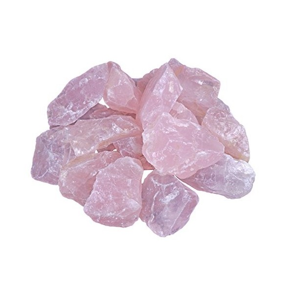 Pierres fines en quartz rose 100 % naturel 300 g