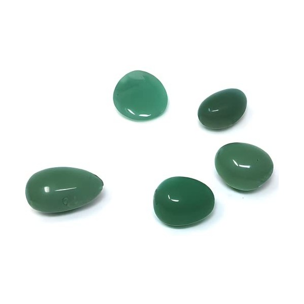 Aventurine Verte Pierre Naturelle Lithotherapie - Ensemble de 5 pierres naturelles, équilibre votre énergie vitale