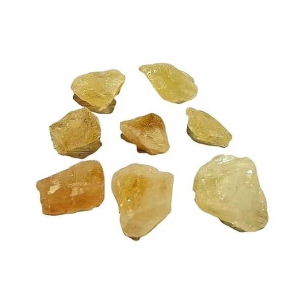 Citrine Brute Extra de 30 à 35 mm Pierre Naturelle de Madagascar Lithothérapie, Citrine Véritable, Citrine Naturelle